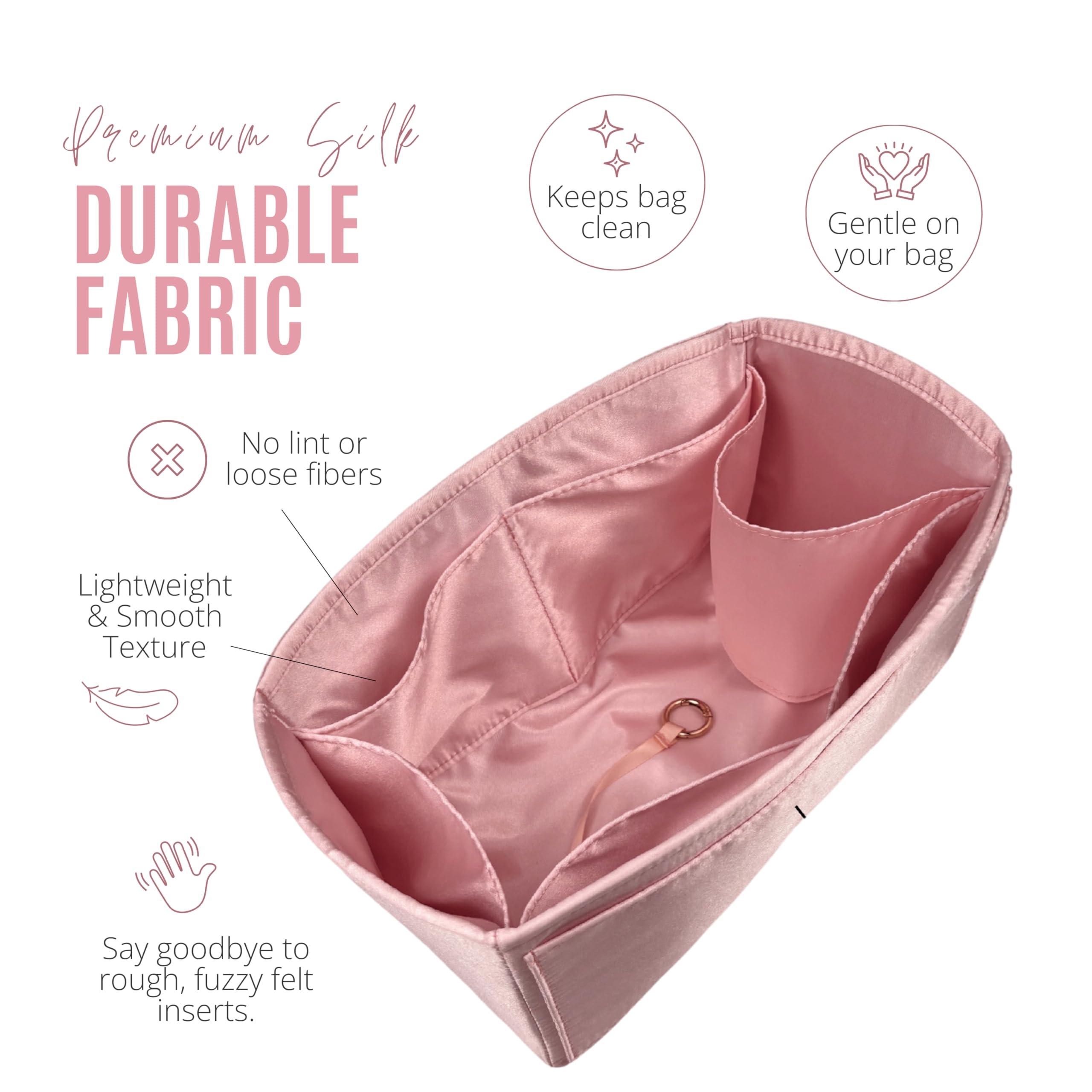 Divitize Luxe Silk Purse Organizer compatible with Lockit Bags