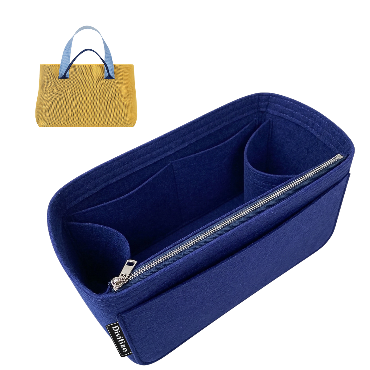 Divitize Curves Tote felt organizer Navy#Color_Navy