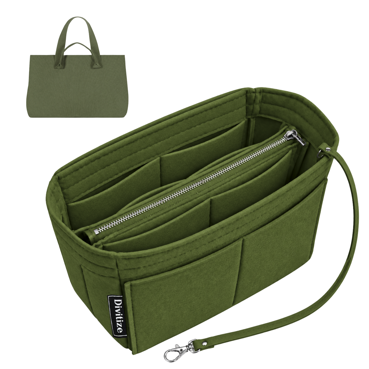 Divitize Curves Tote felt organizer Musk#Color_Musk