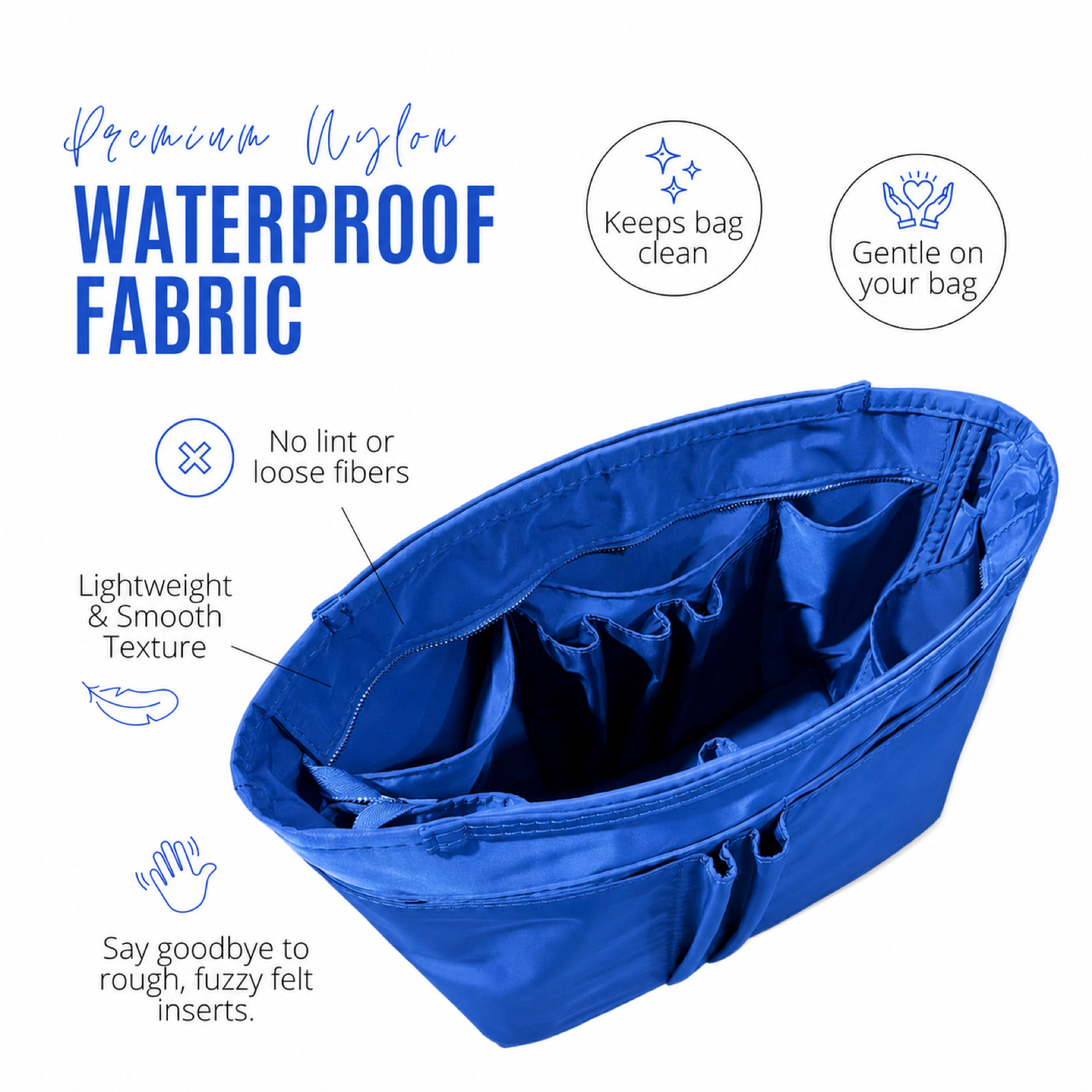 Divitize Curves Tote nylon organizer Azure Blue feature image 2#Color_Azure Blue