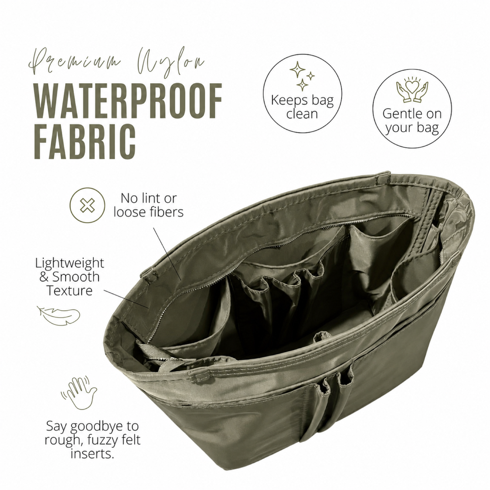 Divitize Curves Tote nylon organizer Musk feature image 2#Color_Musk