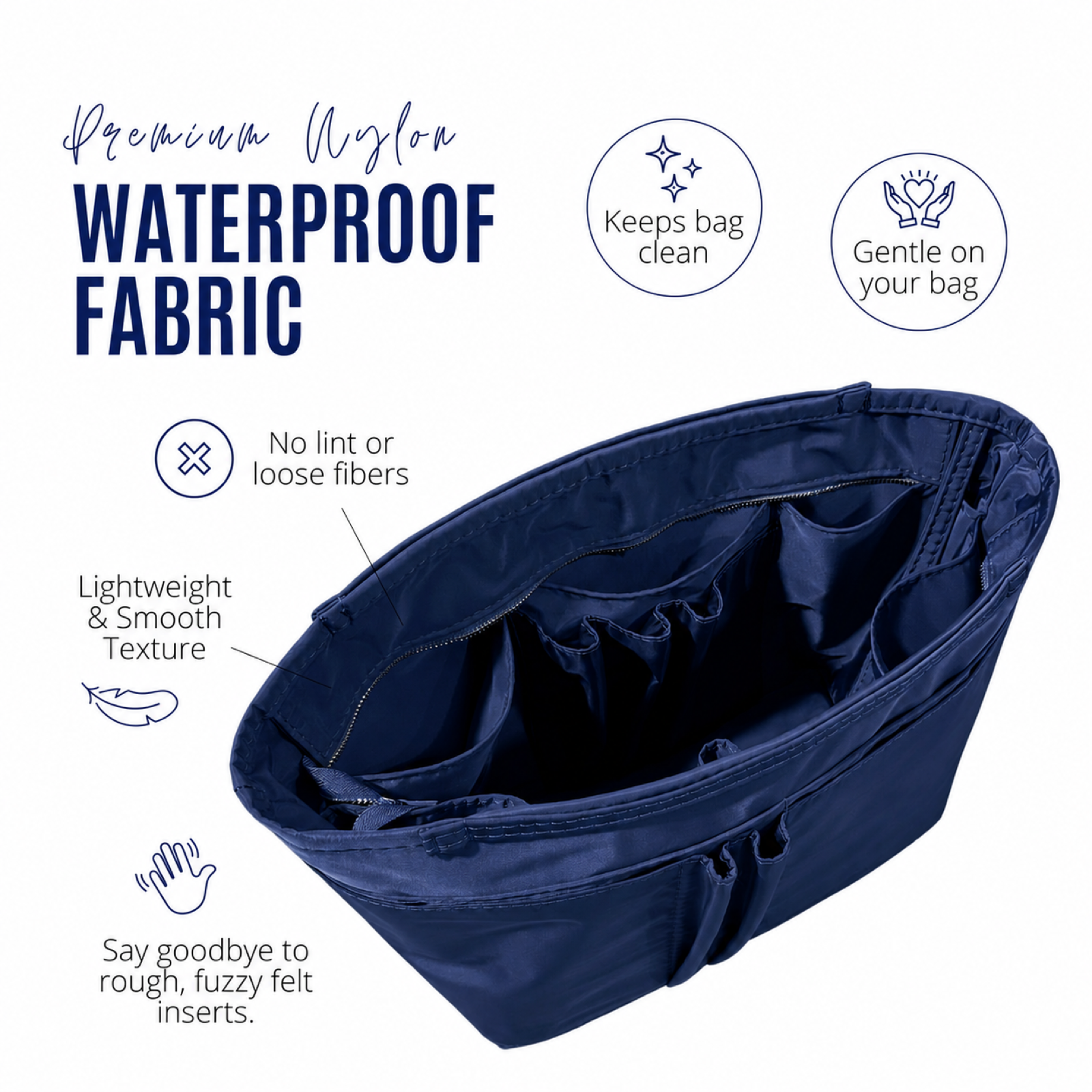 Divitize Curves Tote nylon organizer Navy feature image 2#Color_Navy
