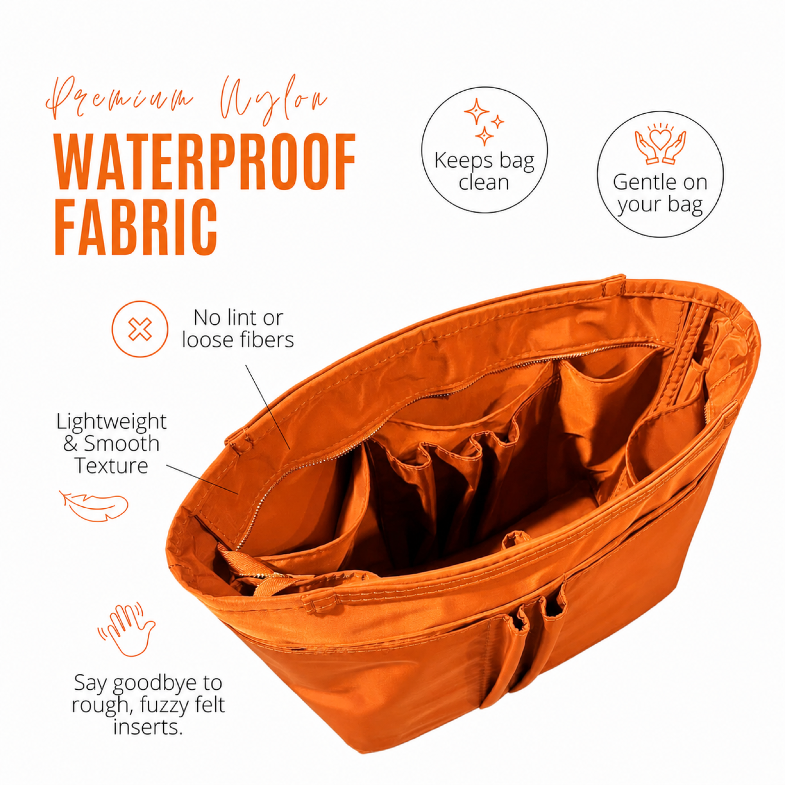 Divitize Curves Tote nylon organizer Orange feature image 2#Color_Orange