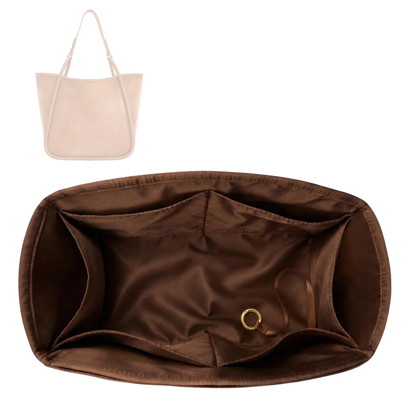 Divitize Luxe Silk Purse Organizer compatible with Lyla Bag