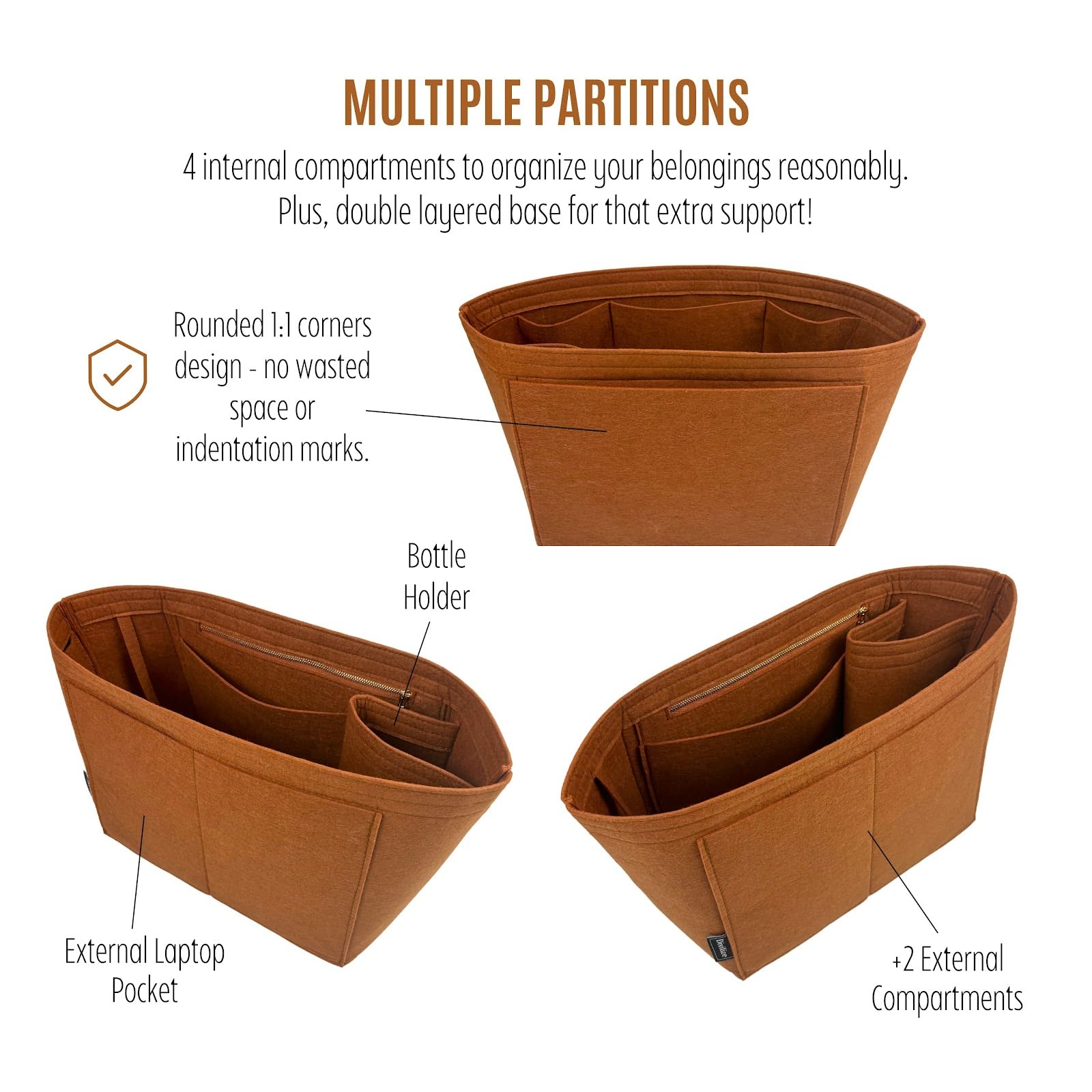 Divitize Purse Organizer compatible with Mini Flat Gora Bag