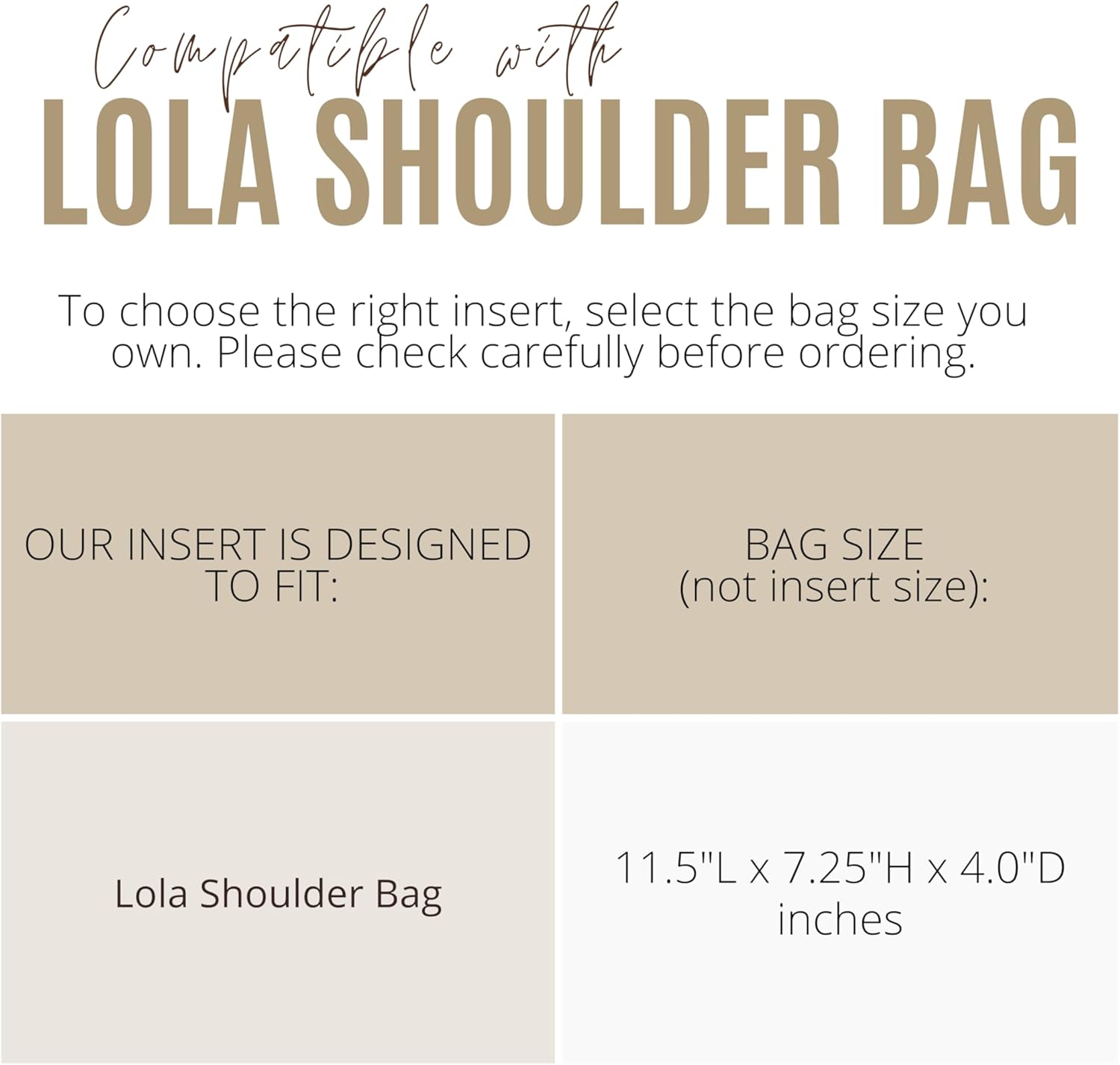 Divitize Luxe Silk Purse Organizer compatible with Coach Lola Shoulder Bag