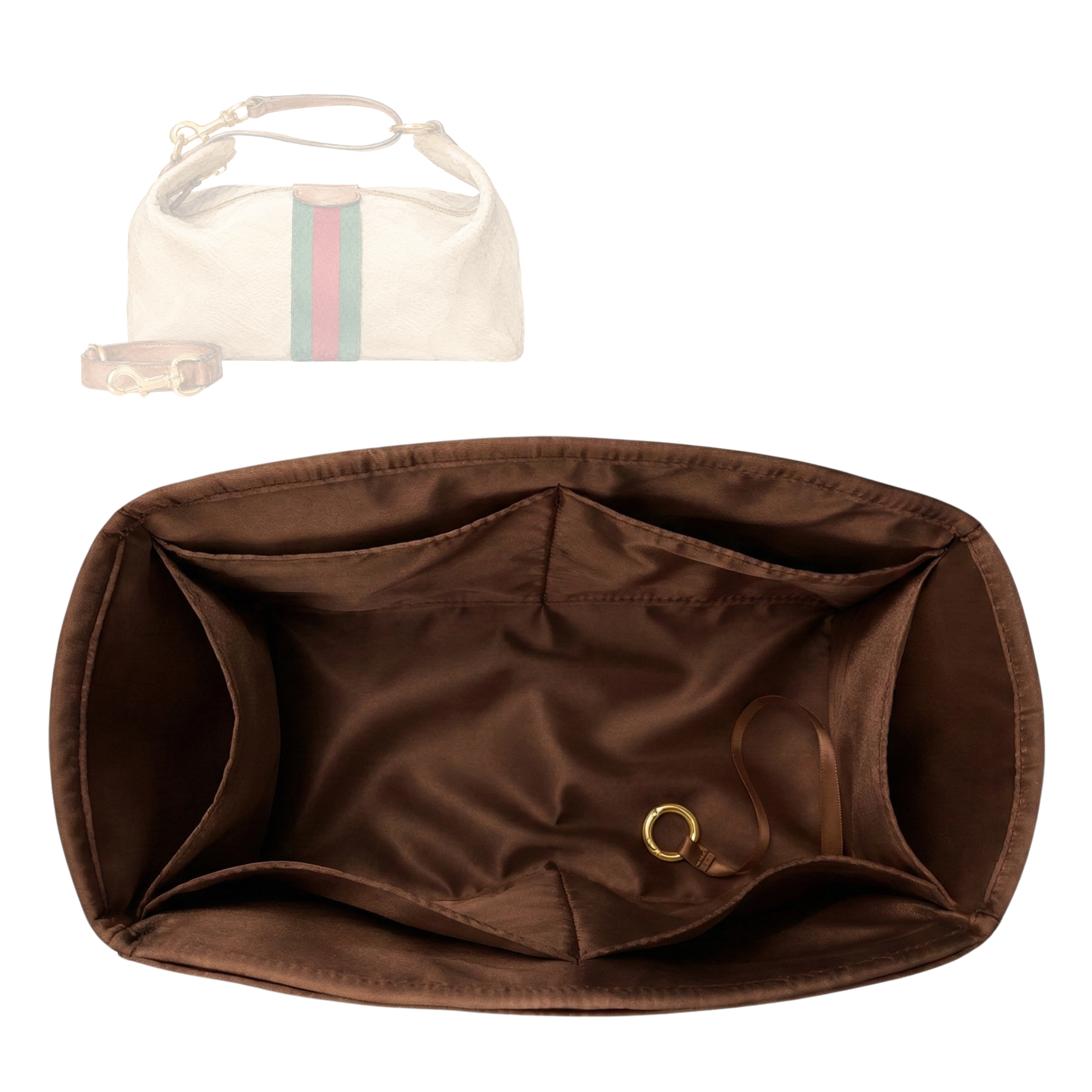 Divitize Luxe Silk Purse Organizer compatible with Vanity Case